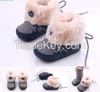 New arrival anti-slip warm winter baby snow boots