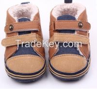 New style thickening baby boy walking shoes for winter