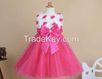 2016 flower girl dress children girl buble dress short gilr frocks dresses