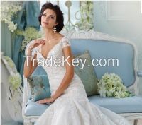 Mermaid Off shoulder Appliqued Ivory Bridal Gown Wedding Dresses
