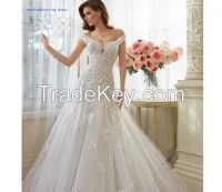 Bridal Dress Beaded Cheap Designer Lace Wedding Dresses