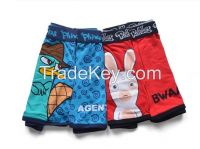 2016 Custom New Design Classic Lycra Cotton Children Cartoon Underwear