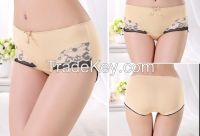 New Modal lace underwear Eco-friendly women sexy underwear mature lady briefs various colors for choose