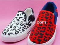 children canvas shoes leopard print boys girls shoes lazy cloth shoes wholesale
