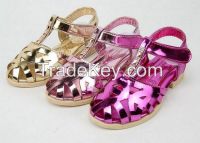 new style 2016 children's sandals shining dazzle colour bright girls sandals fashion