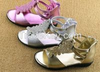 girls sandals lovely princess shoes children sandals shoes with flowers