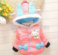 winter Infant jacket sweet thick cheap toddler jacket