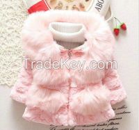 winter toddler jacekt fur fashion infant jacket