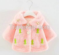 baby wool shawls princess thick wholesale baby coat