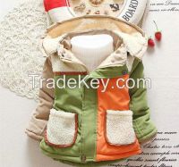 korean winter jacket velet thick fashion baby jakcet