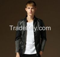 2016 hot sale sexy man's leather jacket