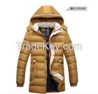 New model winter hooded coats long coats for men