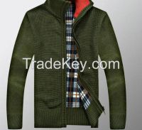 men's warm design winter cardigan sweater men's wool sweater