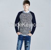 New model wool sweater for man fashion men's knitted sweater