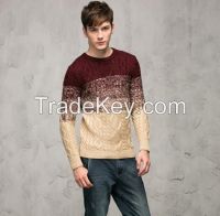 Fashion designed men's color changing winter sweater