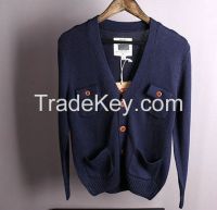 latest men's fashion designed knitted sweater cardigan