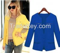 Customized new coming 2015 new style ladies blazer