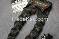 Wholesale stock New Men Camouflage Jeans Motocycle Camo Military Slim skinny Designer Biker Jeans Denim overalls Cargo pants