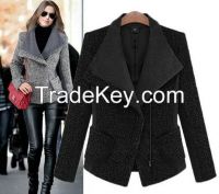 Newest style stylish ladies puffer hooded jacket