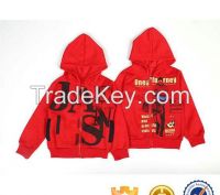 kids 2016 knitted printed zipper-up with hood designs Baby Sweater