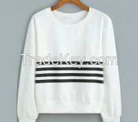 2016 high quality autumn fleece pullover white color couple lover sweatshirt