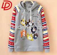high quality plain hoodie for girls with print and embroider knitting pattern hoodies the fleece clothing