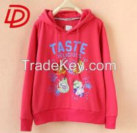 Professional custom wholesale cheap plain hoodies Custom Printed Wholesale Girls Hooded with Pockets