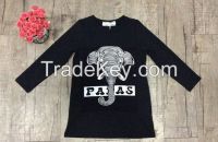 girls fleece long sweatshirt with elephant glue print