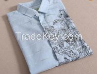 Wholesale cotton new style classic long sleeve slim fit dress embroidered shirt