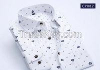 Men dress shirts private label printing cotton shirt