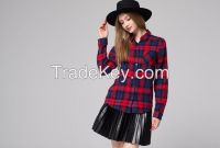 Ladies Cotton Fannel Shirt for Casual Wear with long loose shirts Wholesale