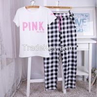 summer cotton pajamas women