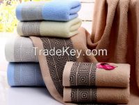 2016 hot sale high quality Jacquard Design bath towels for wholesale