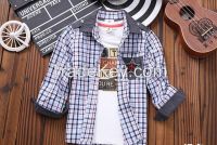 2016 Latest New Design fall winter baby boy shirt 2-7 years old boy tops childrens clothes boys for wholesale