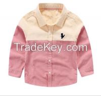 2016 fall winter baby boy Long Sleeves shirt 2-7 years old boy tops childrens clothes boys for wholesale