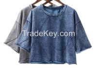 2016 fashion Summer high quality loose women T-shirt girls casual cotton t shirt for wholesale