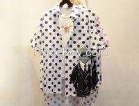 Hot Sales woman casual shirt,women printed Dot Loose Fit shirt for wholesale