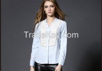 2016 New Latest Design wholesale ladies blouses and tops long sleeve women Lace blouses