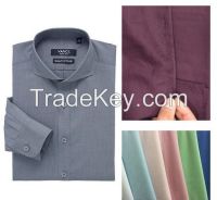 T/R Rayon High density and plain colour mens shirt fabric manufacture on wholesale