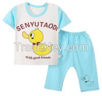 2016 Newest version cute pure cotton children clothing sets for wholesale