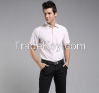 Stocks wholesale latest fashion casual short sleeve shirt with stripe design for men
