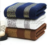 Professional Luxury Embrossed  BathTowel High Quality 5 Star 100% Cotton Hotel Towel