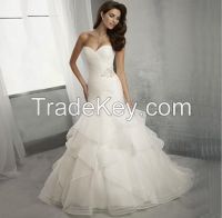 2016 New Latest Style High Quality Heavy Beaded Ball Gown Wedding Dress