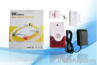 Wireless spot alarm system with strobe siren & flashing light