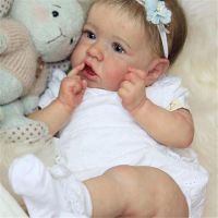 Lifelike Reborn Baby Dolls - 20 Inch Real Baby Feeling Realistic Newborn Baby Dolls Adorable Smiling Real Life Baby