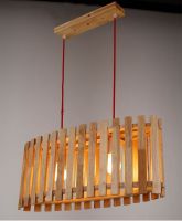 Wood traditional art deco design modern lighting decorative pendant lamp