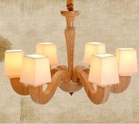 European style handmade wood chandelier made in china