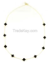 FOUR CLOVER LONG NECKLACE