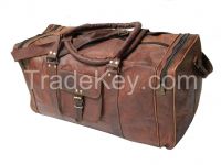 24"promotion light weight rolling duffel trolley travel bag fashion sn goat leather