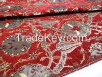 ANATOLIAN DESIGN OTTOMAN STYLE CHENILLE FABRICS-TULIPS